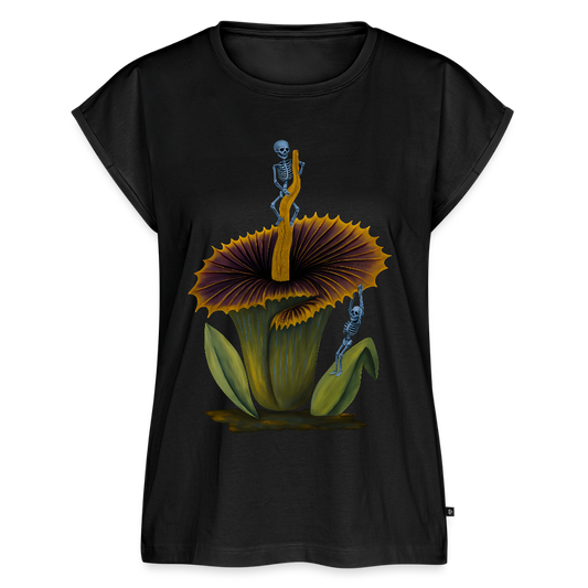 Flora Mortis - Titanwurz Pflanze mit Skeletten - Frauen Premium Bio Top - Schwarz