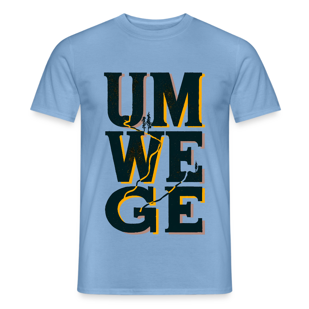 Umwege – Männer T-Shirt - Carolina Blue