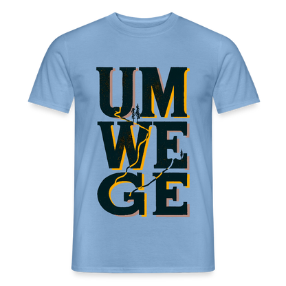 Umwege – Männer T-Shirt - Carolina Blue