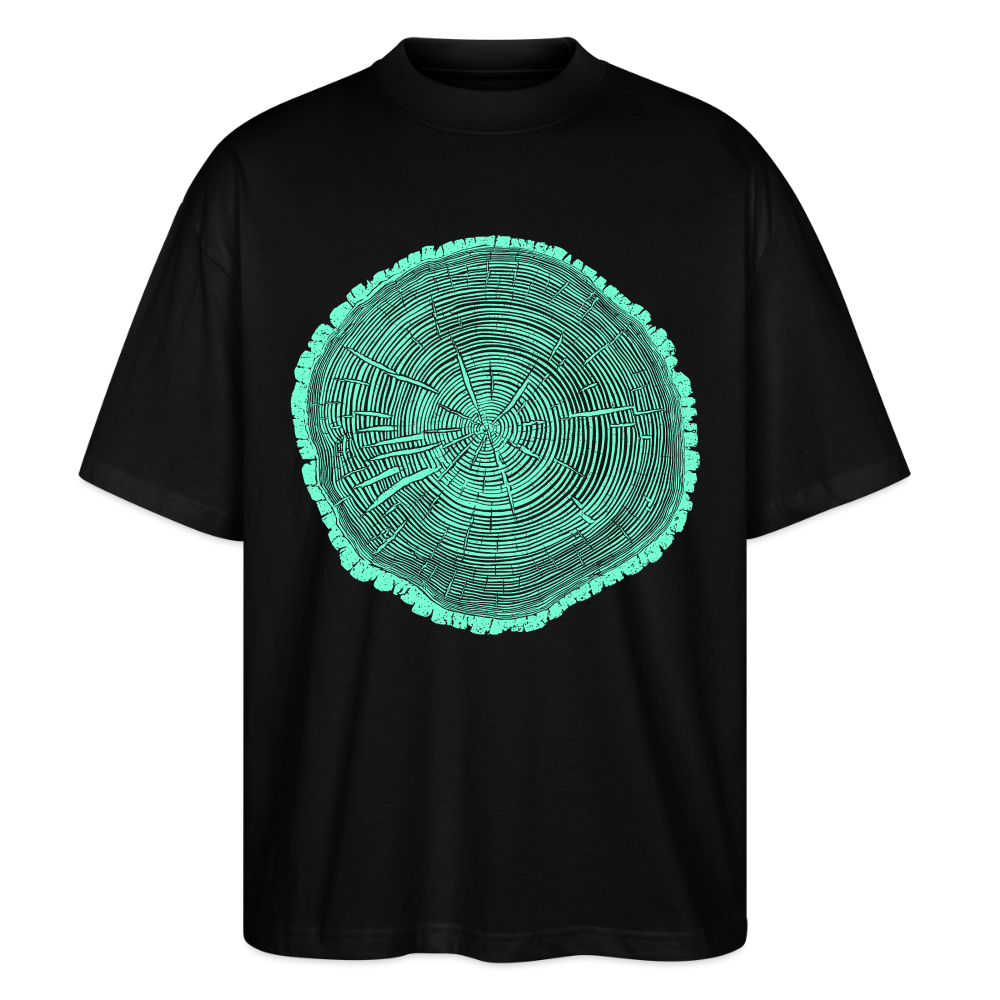 Tree Rings – Oversized Unisex Bio T-Shirt Blaster 2.0 - Schwarz