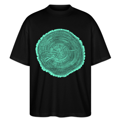 Tree Rings – Oversized Unisex Bio T-Shirt Blaster 2.0 - Schwarz