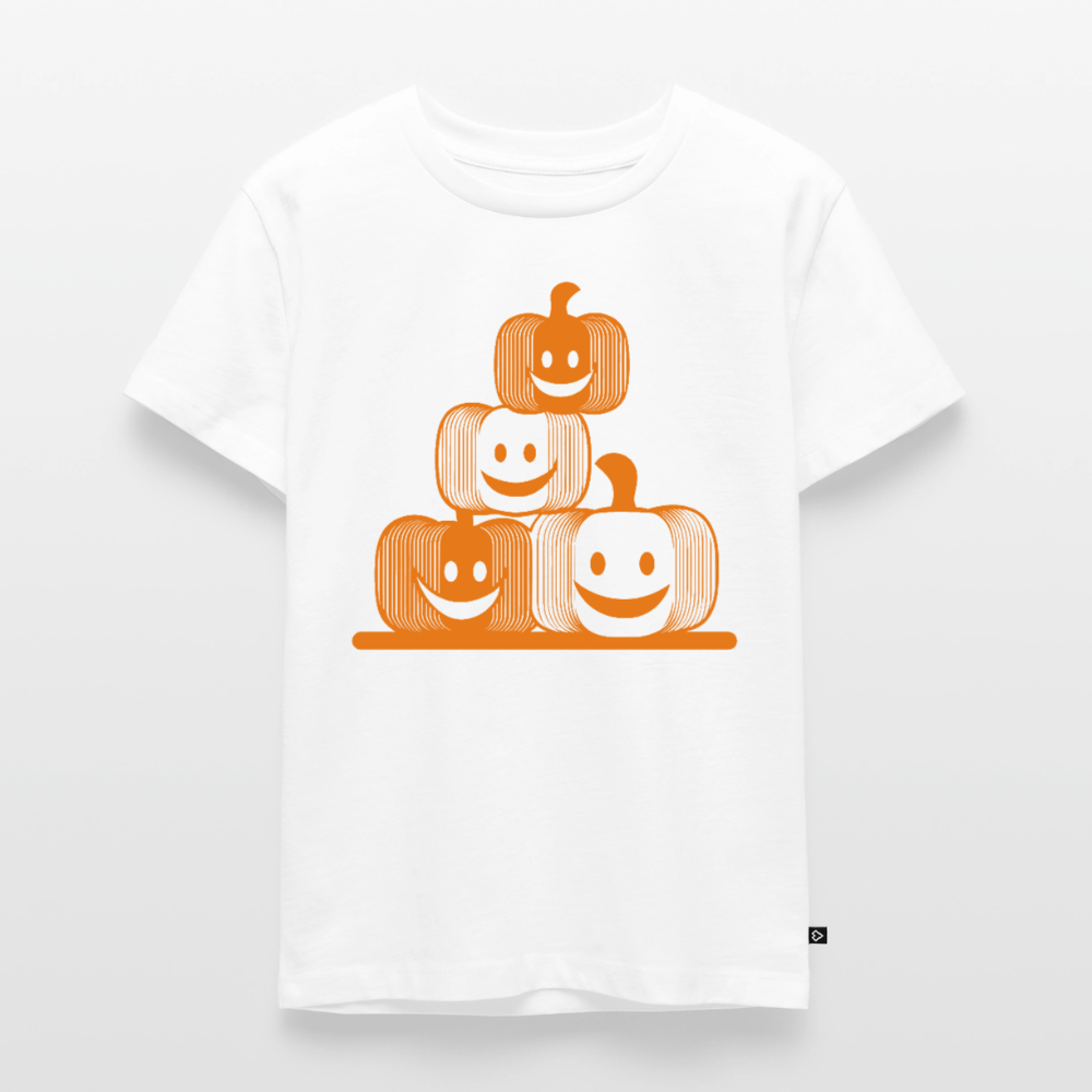 Happy Pumpkin Crew - Kinder Premium T-Shirt - Weiß