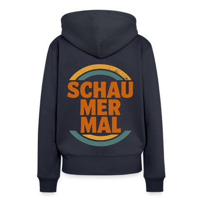 „Schau Mer Mal“ – Retro Look aus Hessen - Frauen Premium Bio Hoodie - by Artful Alchemist