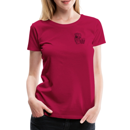 Bembel mit Gläsern - Hessisch Mundart - Frauen Premium T-Shirt - by Artful Alchemist