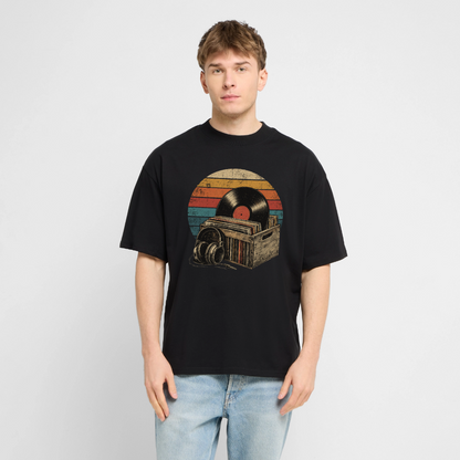 Vinyl Culture – Oversized Unisex Bio T-Shirt Blaster 2.0 - Schwarz