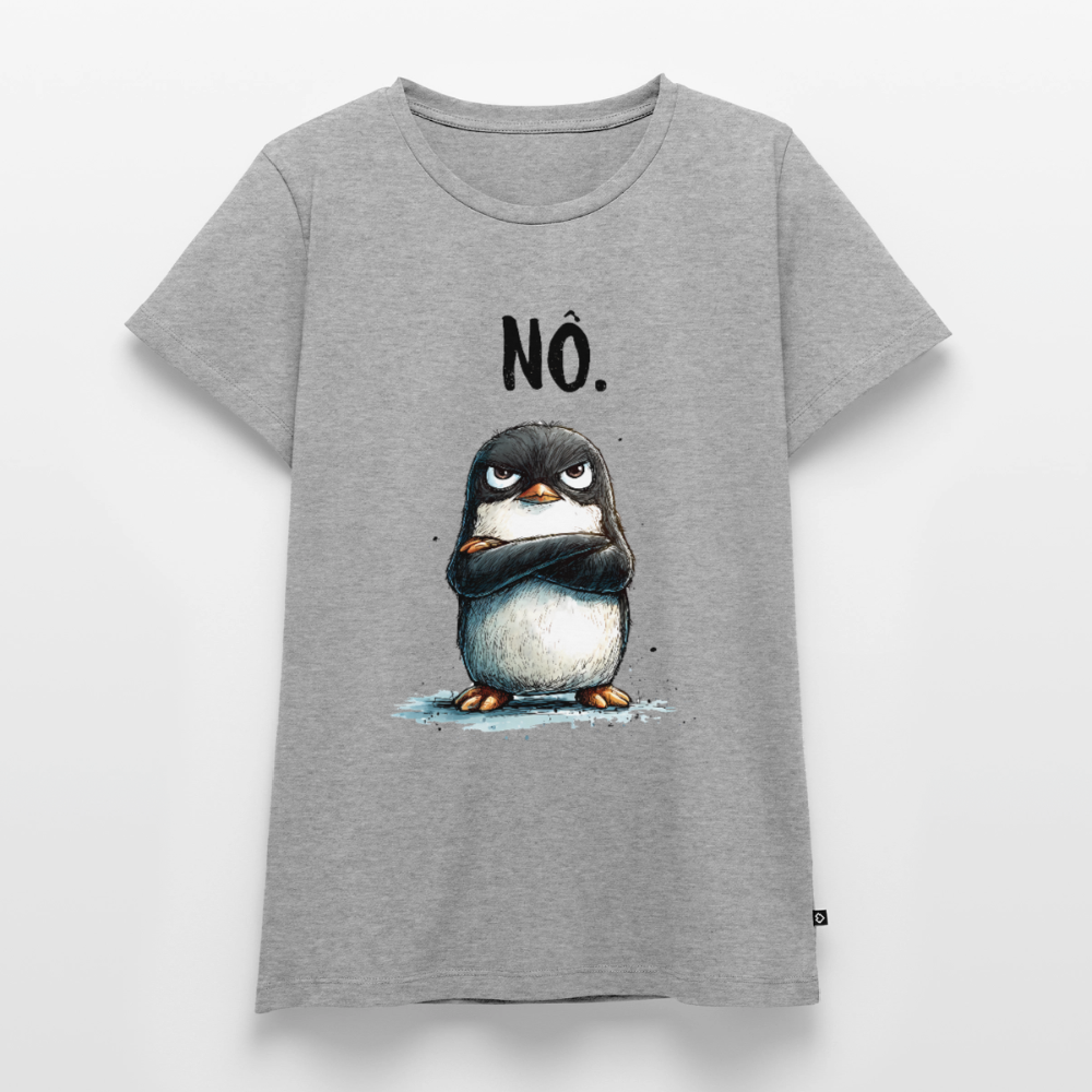 Grumpy Penguin – „NÖ.“ - Frauen Premium T-Shirt - by Artful Alchemist