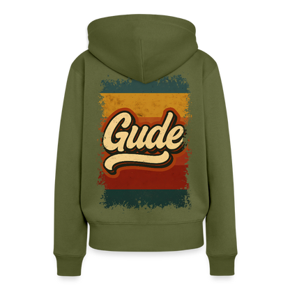 „Gude“ – Retro Look aus Hessen - Frauen Premium Bio Hoodie - by Artful Alchemist