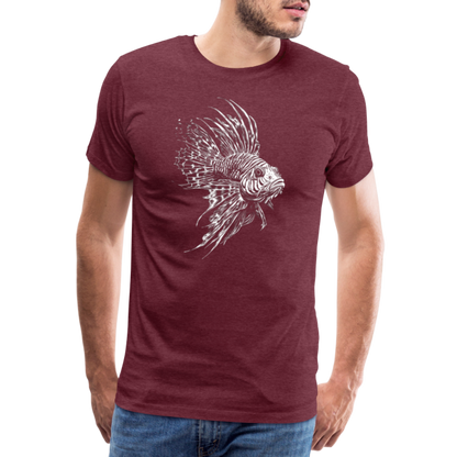 Rotfeuerfisch - Monochrom - Männer Premium T-Shirt - by Artful Alchemist