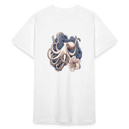 Vintage Oktopus - Männer Gildan Heavy T-Shirt - by Artful Alchemist