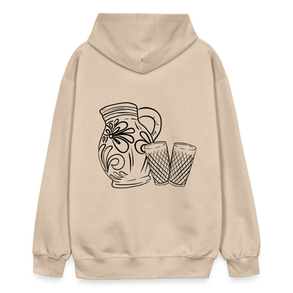 Bembel mit Gläsern - Hessisch Mundart - Unisex Premium Hoodie - by Artful Alchemist