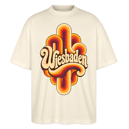 Wiesbaden Retro – Oversized Unisex Bio T-Shirt - Natur