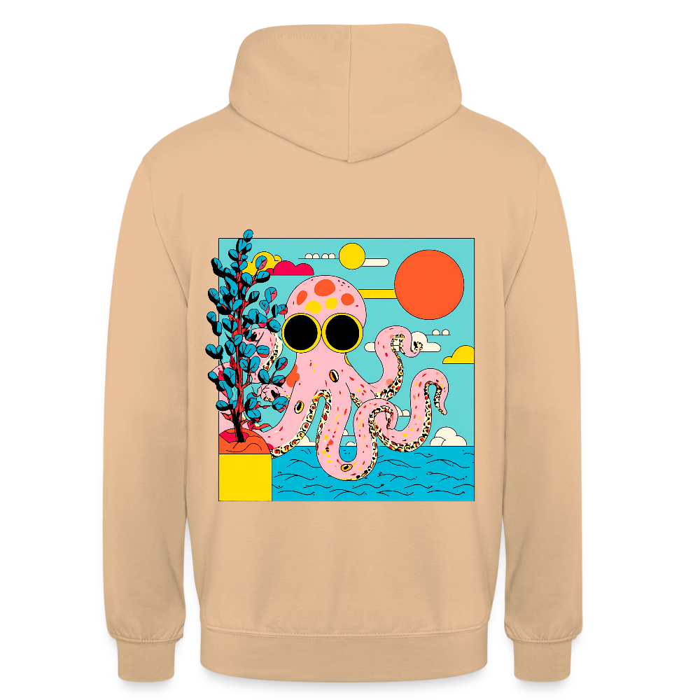 Summer Reef – Pink Octopus - Unisex Hoodie - by Artful Alchemist
