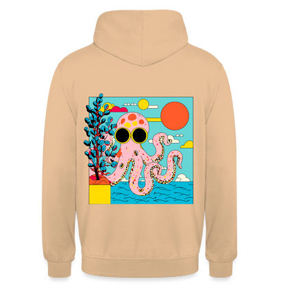 Summer Reef – Pink Octopus - Unisex Hoodie - by Artful Alchemist
