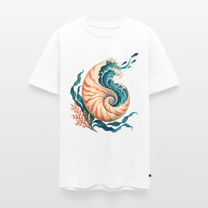 Nautilus Wave – Männer Premium T-Shirt - Weiß