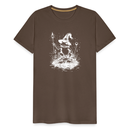 Magischer Frosch mit Zauberhut und Zauberstab - Männer Premium T-Shirt - by Artful Alchemist