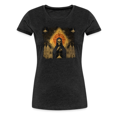 Düsteres Horror Gemälde Skelett mit Umhang - Frauen Premium T-Shirt - by Artful Alchemist