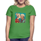 Küssendes Best Ager Pärchen mit Hawaiihemden  - Frauen T-Shirt - Kelly Green