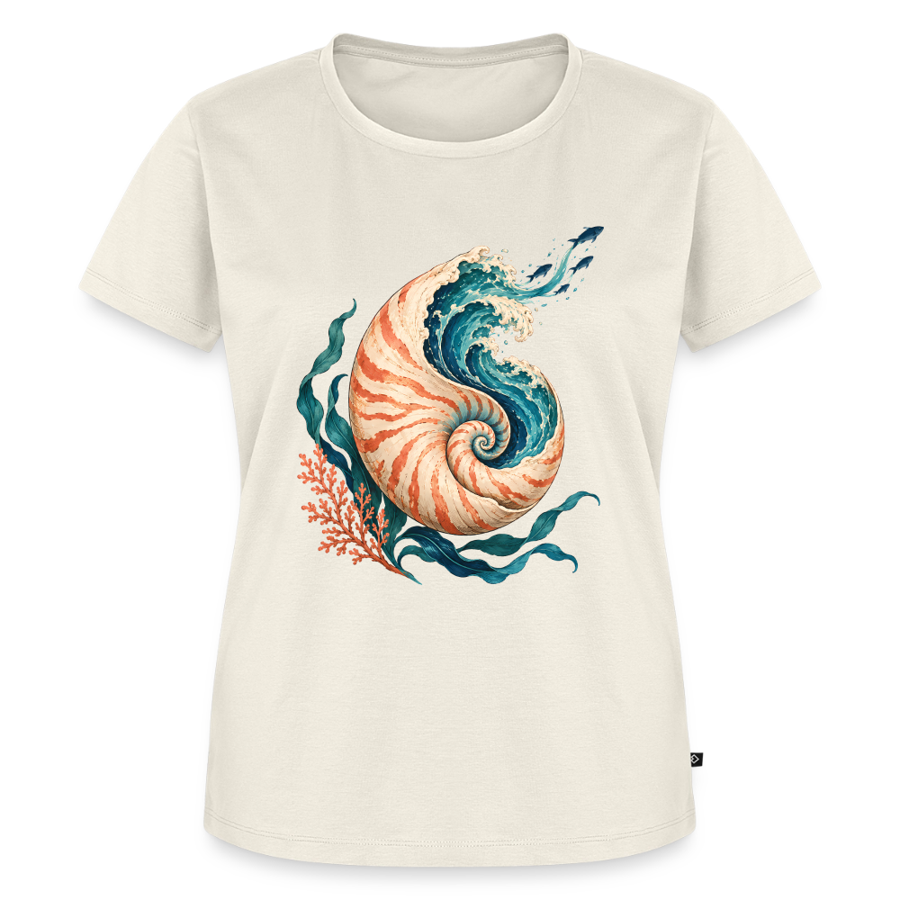 Nautilus Wave – Frauen Premium T-Shirt - Naturweiß