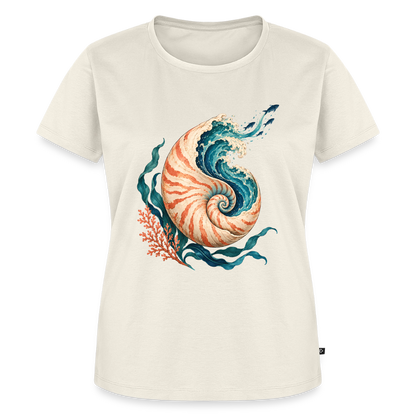 Nautilus Wave – Frauen Premium T-Shirt - Naturweiß