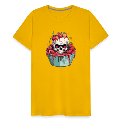 Gruseliges Horror Kirschtörtchen - Happy Halloween - Männer Premium T-Shirt - by Artful Alchemist