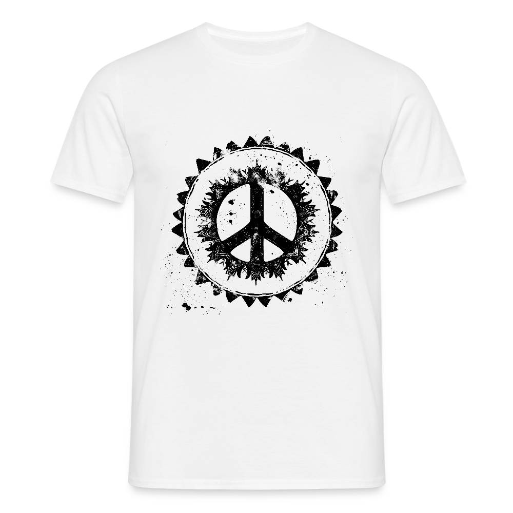 Urban Retro Peace Zeichen - Männer T-Shirt - by Artful Alchemist