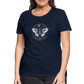 Mystische Motte, Falter mit magischen Details - Women Premium T-Shirt - Navy