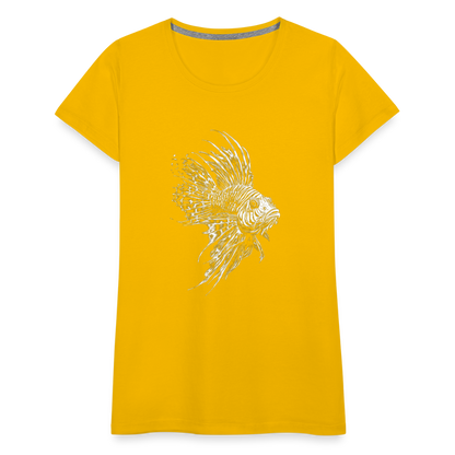 Rotfeuerfisch - Monochrom - Frauen Premium T-Shirt - by Artful Alchemist