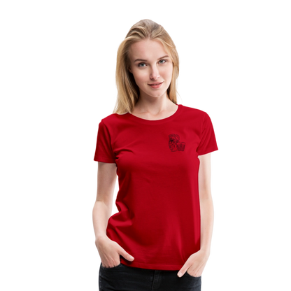 Bembel mit Gläsern - Hessisch Mundart - Frauen Premium T-Shirt - by Artful Alchemist