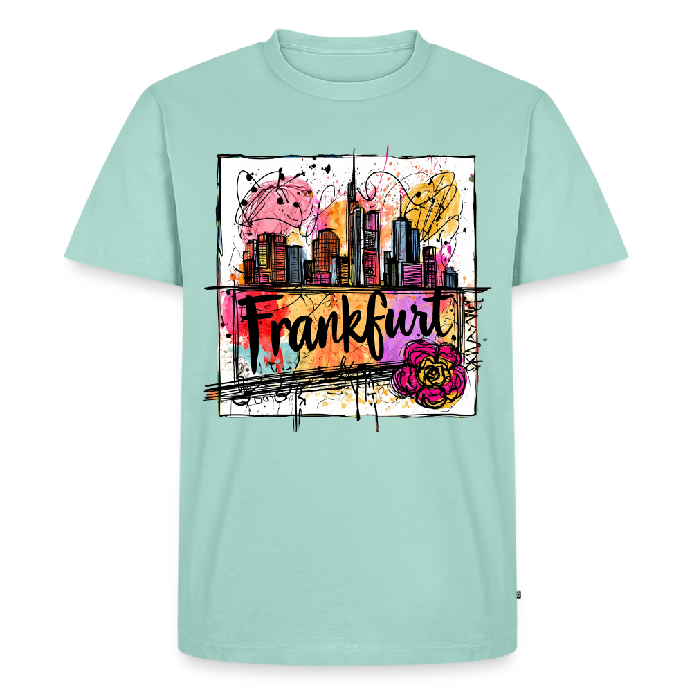 Frankfurt Skyline - Männer Premium T-Shirt - Mint 
