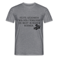 „Heute gedenken wir der Menschen…“ – mit Rückseite: „…es ist zwar nichts passiert“ - Männer Shirt - Graphit meliert
