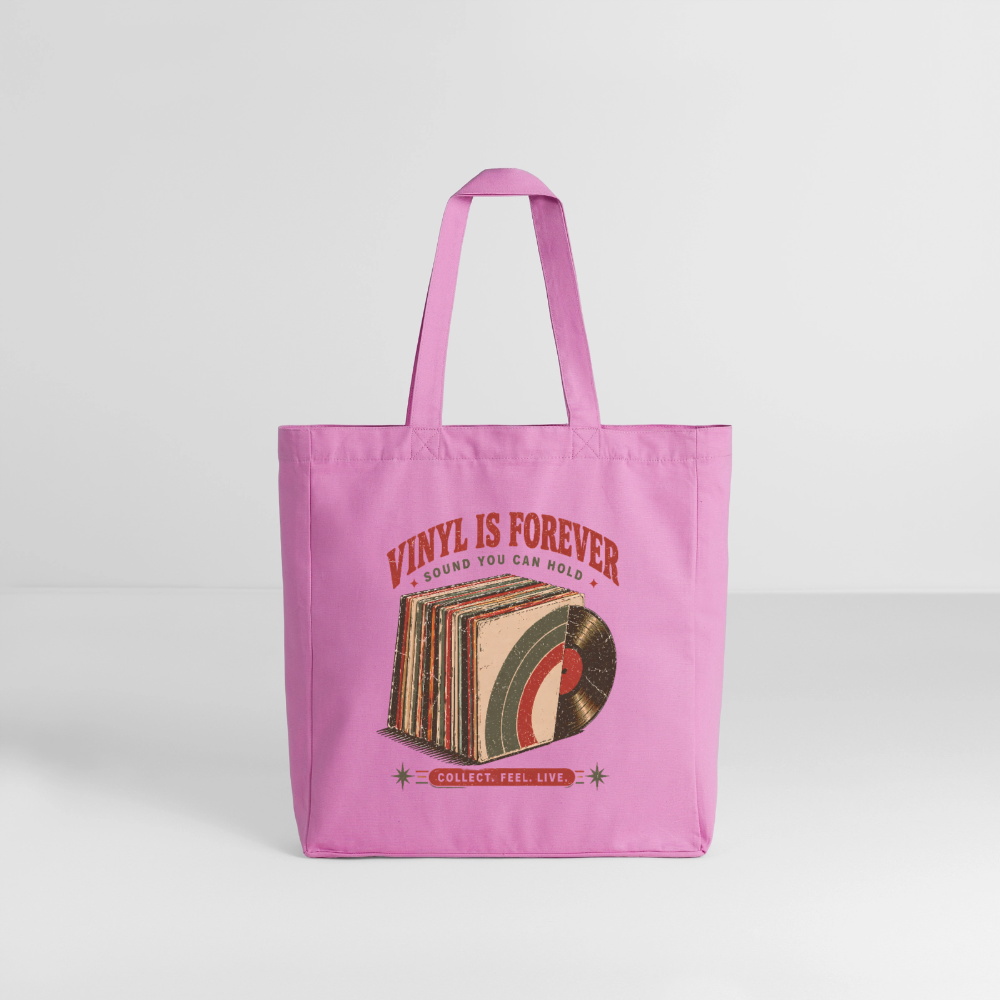 Vinyl Is Forever - Midweight recycelter Stoffbeutel von Stanley/Stella - Pink