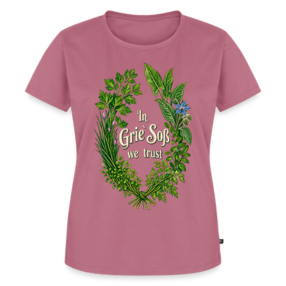In Grie’ Soß We Trust - Frauen Premium T-Shirt - by Artful Alchemist