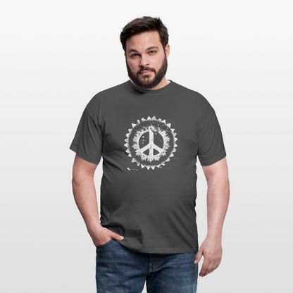 Urban Retro Peace Zeichen - Männer T-Shirt - by Artful Alchemist