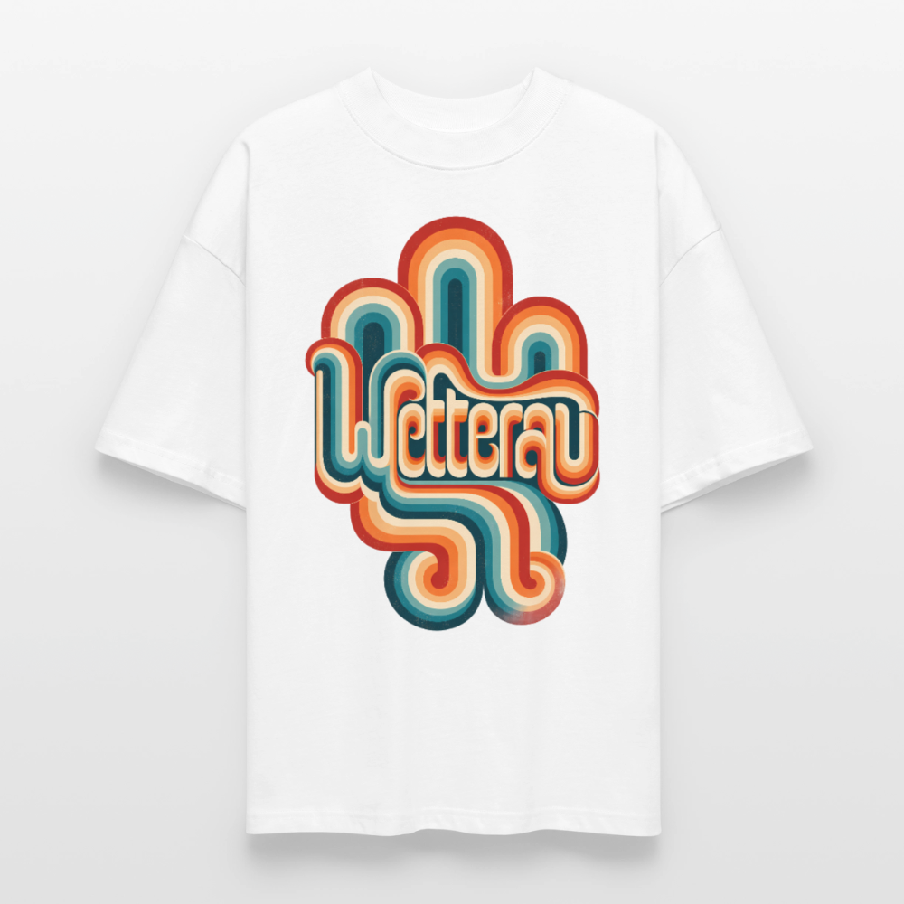 Wetterau Retro – Oversized Unisex Bio T-Shirt - Weiß