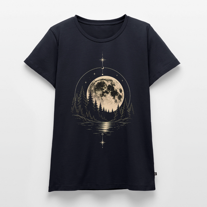 Mystic Moon Forest – Frauen Premium T-Shirt - Navy