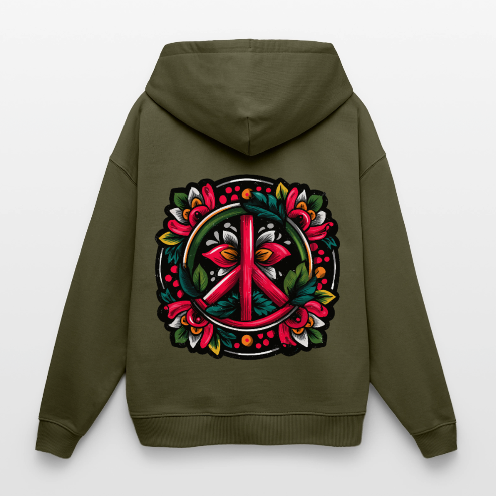 Colorful Harmony – Peace Sticker Art - Oversized Unisex Hoodie von Stanley/Stella - by Artful Alchemist