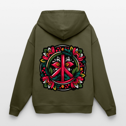 Colorful Harmony – Peace Sticker Art - Oversized Unisex Hoodie von Stanley/Stella - by Artful Alchemist