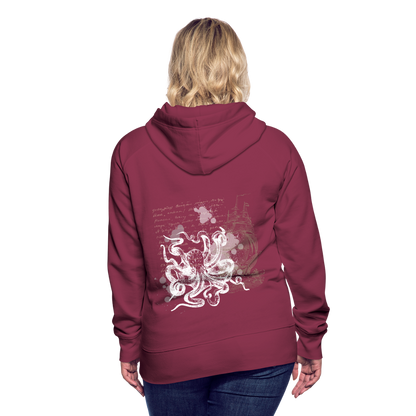 Vintage Steampunk Oktopus Motiv - Frauen Premium Hoodie - by Artful Alchemist