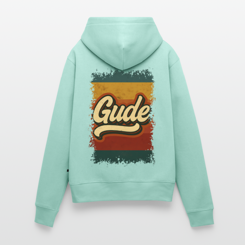 „Gude“ – Retro Look aus Hessen - Frauen Premium Bio Hoodie - Mint 