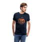 Gruseliger Horror Kürbis -Happy Halloween - Männer Premium T-Shirt - Navy