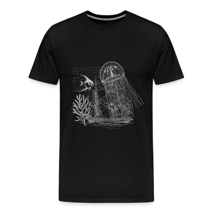 Vintage Steampunk Quallen Motiv - Männer Premium T-Shirts - by Artful Alchemist