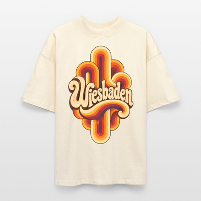 Wiesbaden Retro – Oversized Unisex Bio T-Shirt - Natur