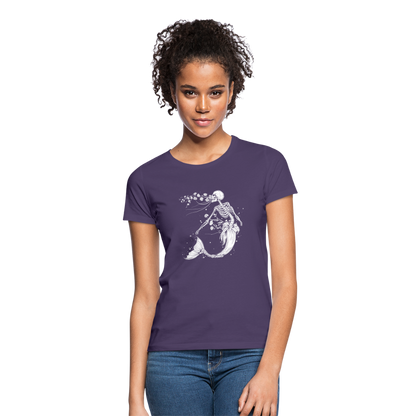 Florale Skelett Meerjungfrau - Frauen T-Shirt - by Artful Alchemist