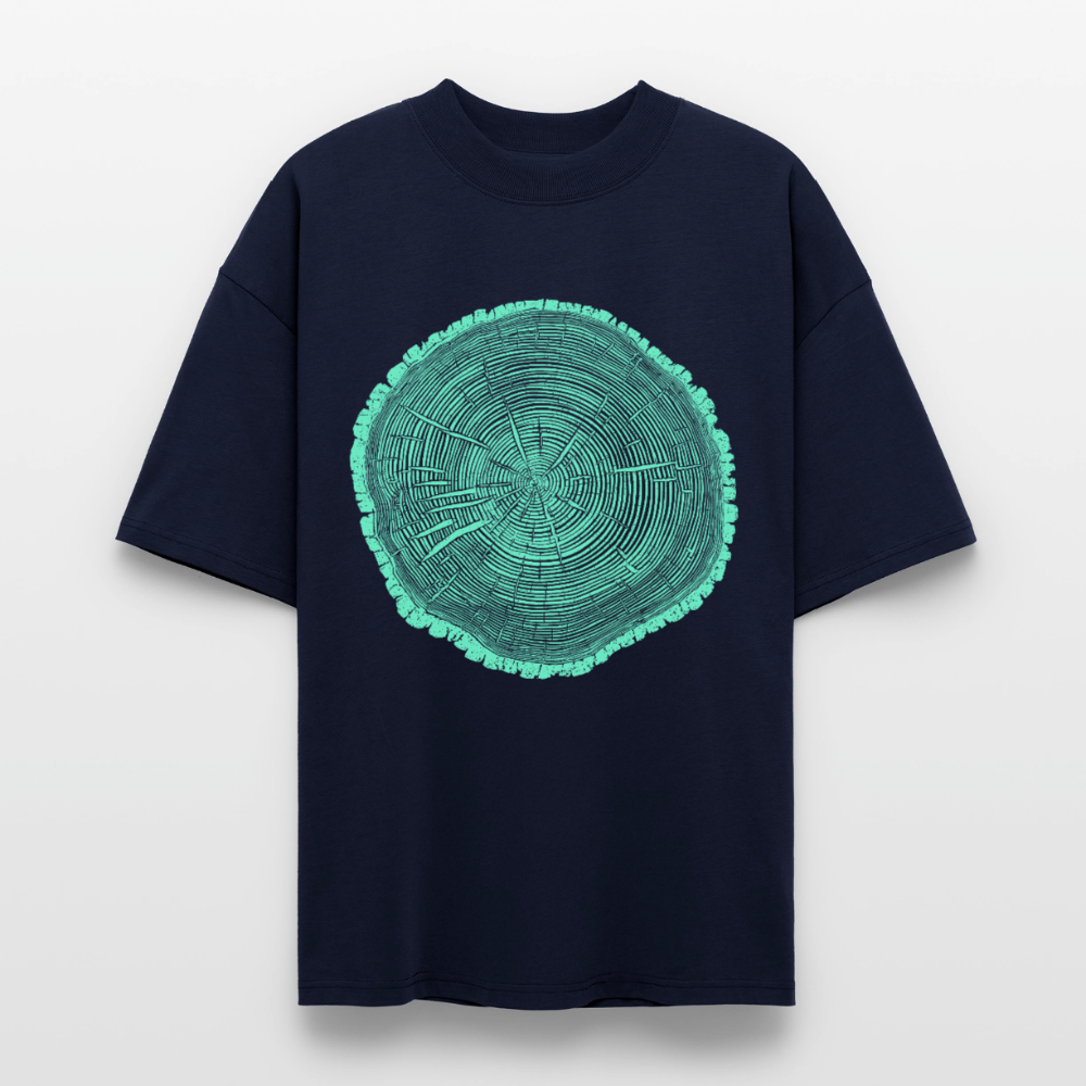 Tree Rings – Oversized Unisex Bio T-Shirt Blaster 2.0 - Navy
