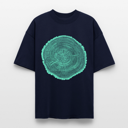 Tree Rings – Oversized Unisex Bio T-Shirt Blaster 2.0 - Navy