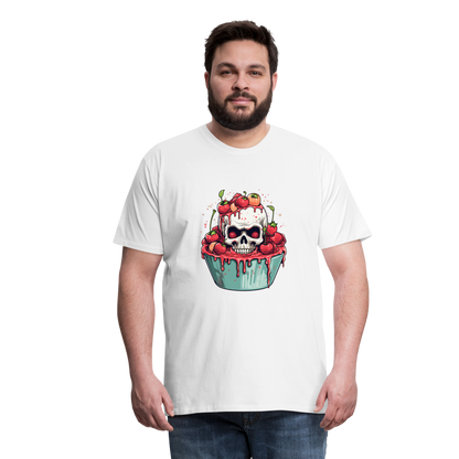 Gruseliges Horror Kirschtörtchen - Happy Halloween - Männer Premium T-Shirt - by Artful Alchemist