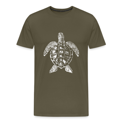 Meeresschildkröte - Monochrom - Männer Premium T-Shirt - by Artful Alchemist