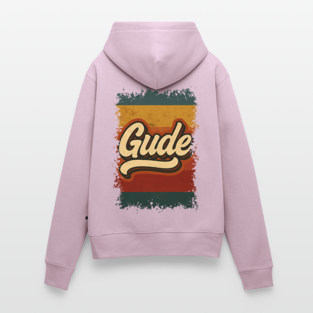 „Gude“ – Retro Look aus Hessen - Frauen Premium Bio Hoodie - Altrosa