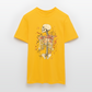 Skelett mit zarten Blumen im Boho Look - Männer T-Shirt - Gelb