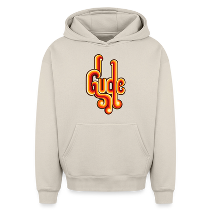 Gude Retro – Oversized Heavyweight Unisex Hoodie - Beige